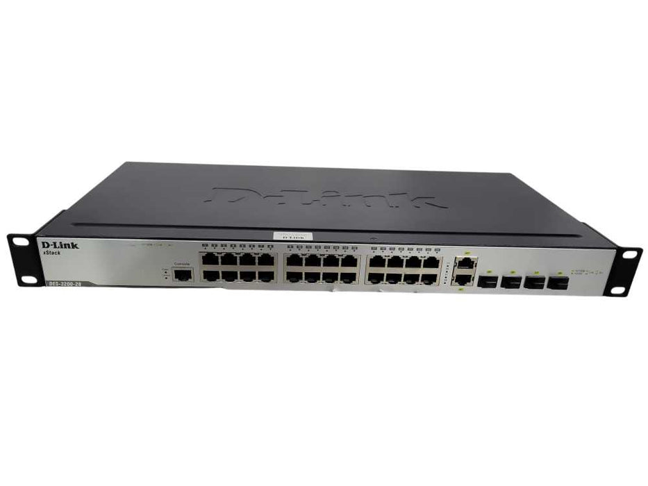 D-Link xStack  Managed 24-Port 10/100 Stackable Switch, 2 100/1000 SFP Port !