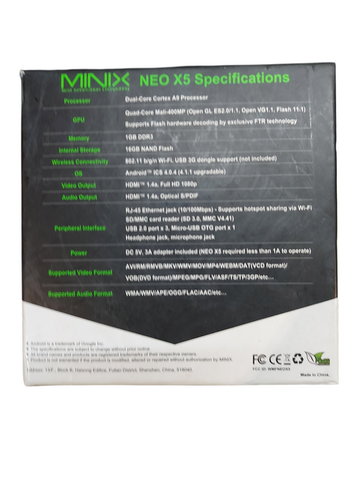 Lot 3x - Minix NEO X5 16GB Dual Core Media Hub player Android  - See descp