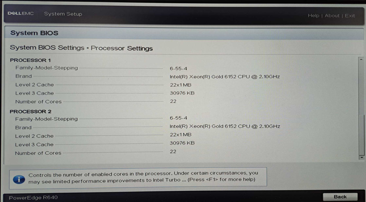 Dell PowerEdge R640 4x 3.5" | 2x Xeon Gold 6152 CPU, 16GB DDR4, H730P Mini )