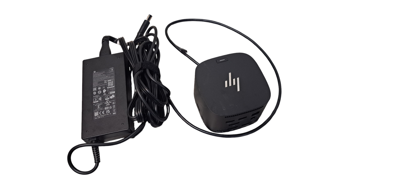 HP Thunderbolt Dock 120W G4 HSN-IX03 W/ 120W HP AC Adapter