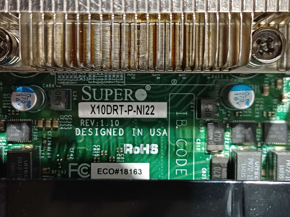 Supermicro SuperServer X10DRT-P-NI22 Node Server, No CPU/RAM