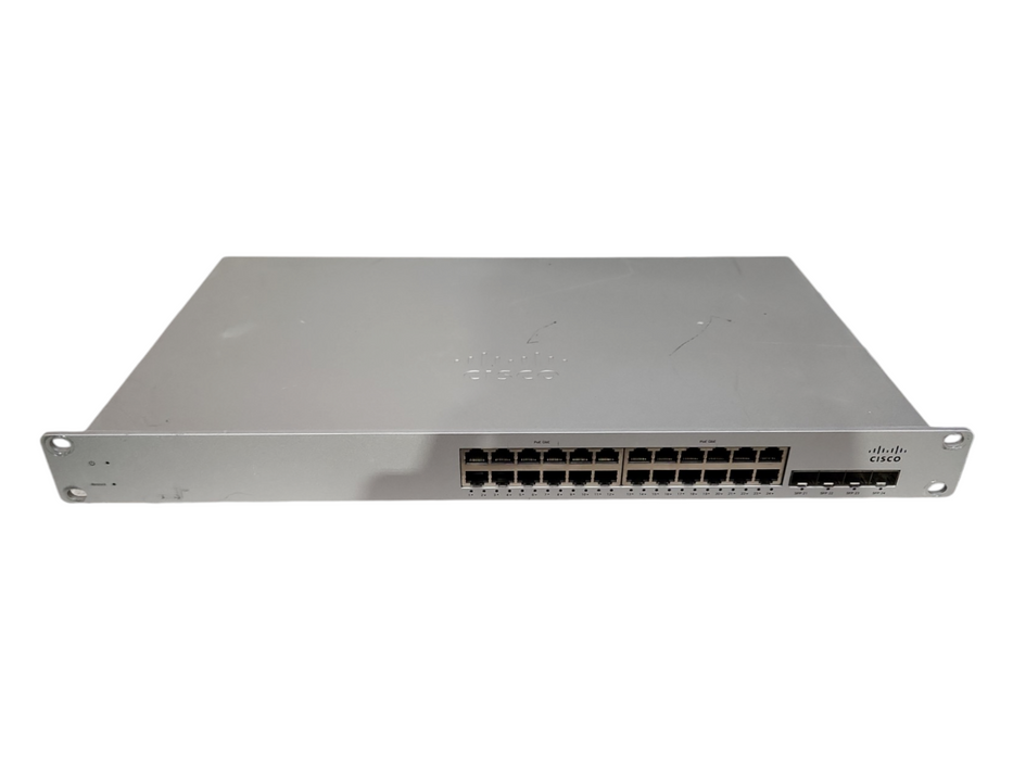 Cisco Meraki MS220-24P, 24-Port Gigabit PoE Switch, 4x SFP, Unclaimed Q