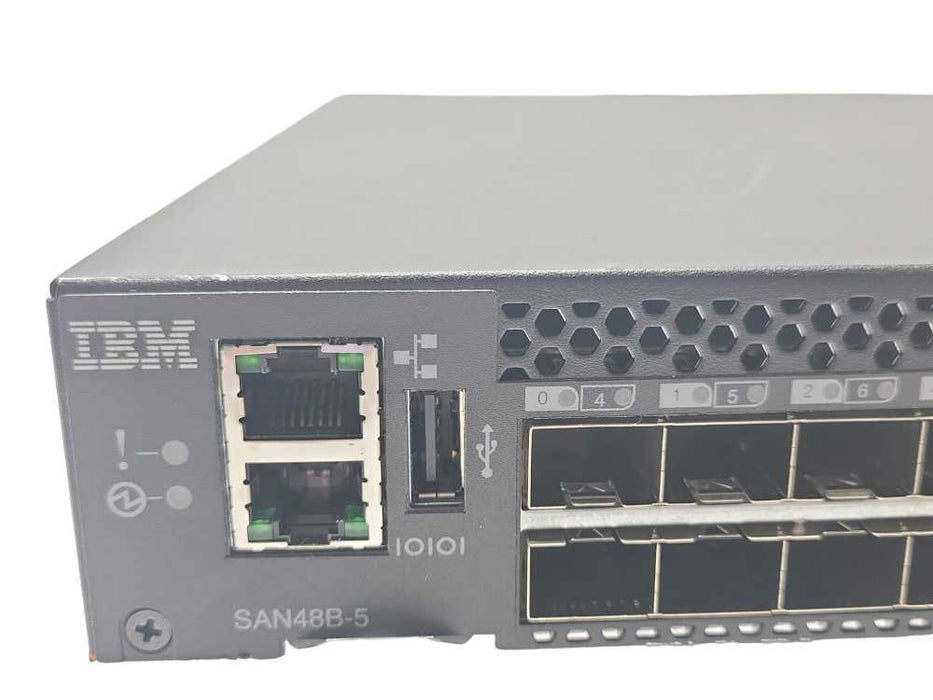 IBM SAN48B-5 2498-F48 6510 48x 16Gb FC Switch (Unknown active ports) READ _