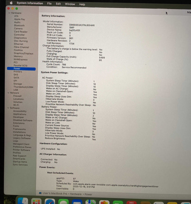 Apple MacBook Pro 15' 2019 i9-9880H 32GB RAM 512SSD Radeon Pro 560X READ!