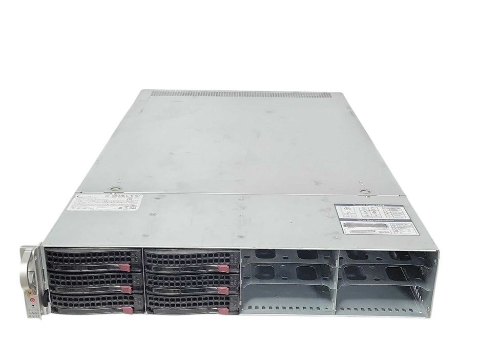 Supermicro 829U-R12X12 2U w/ X12DPU-6 Board 2x PSU 2x CPU Heat sinks 12x 3.5" _