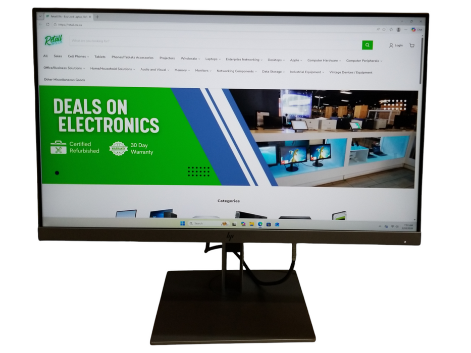 HP E233 23" Monitor 1920 x 1080, 60Hz LCD - USB HDMI DP VGI w/ Stand