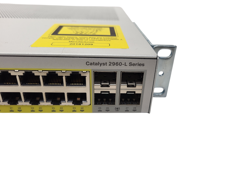 Cisco WS-C2960L-24PS-LL V01 | 24-Port Gigabit PoE+ Silent Managed Switch $