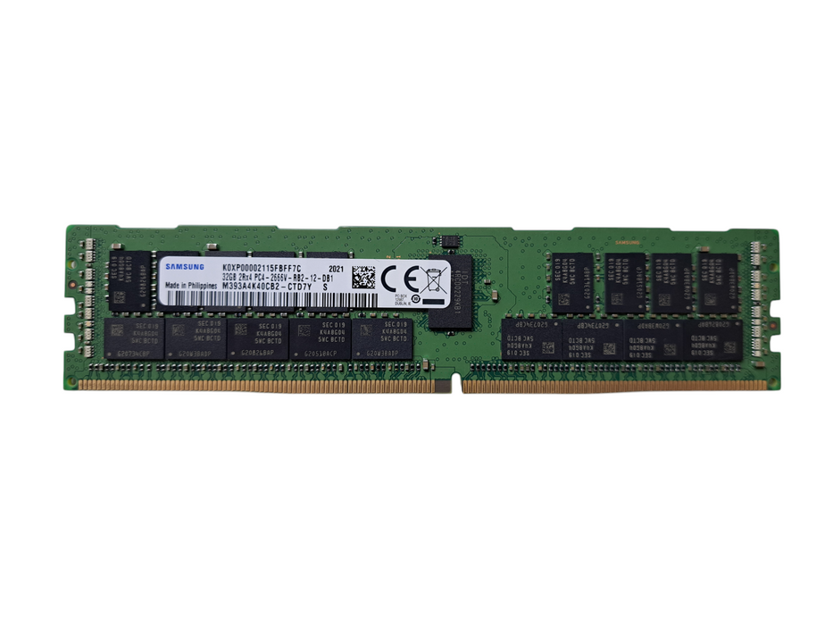 Samsung 32GB 2Rx4 PC4-2666V-RB2-12 DDR4 Server Memory | M393A4K40CB2-CTD7Y )