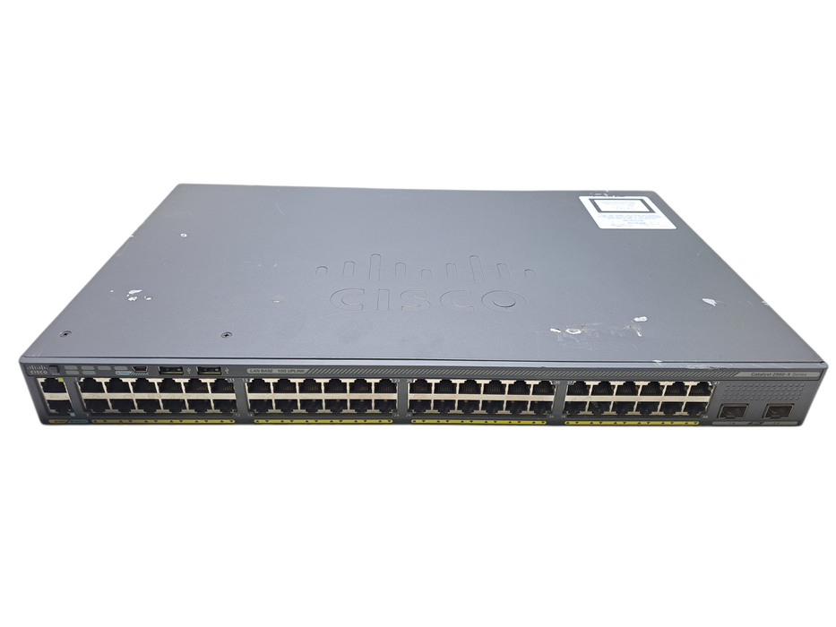 Cisco WS-C2960X-48TD-L V02 | 48-Port Gigabit Network Switch | 2x 10G SFP+ Q