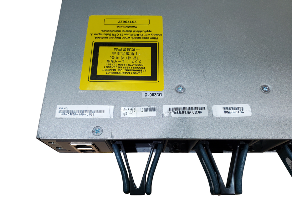 WS-C3850-48U-L V06 48-Port UPoE Gigabit Switch w/ C3850-NM-4-1G + 1xPSU