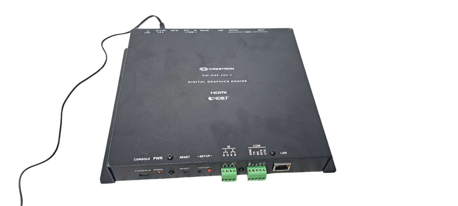 Crestron DM-DGE-200 C Digital Graphics Engine With Power Adapter