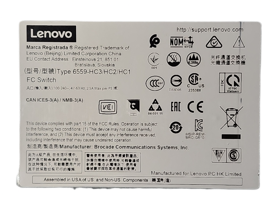 Lenovo DB610S FC Switch 24-Port 32Gb, 16 Ports on demand license