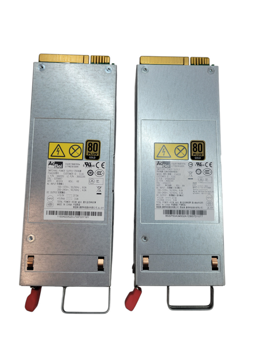 Lot of 2x - AcBel 450W FSA028 Switching Power Supply 80 PLUS GOLD %