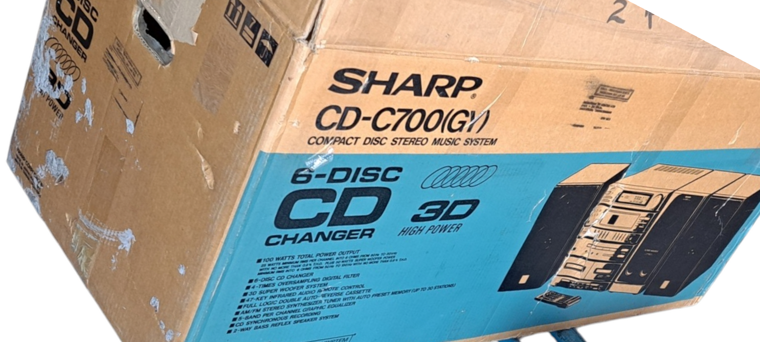 Vintage Sharp CD-C700 2.1 Mini Component Stereo System | READ