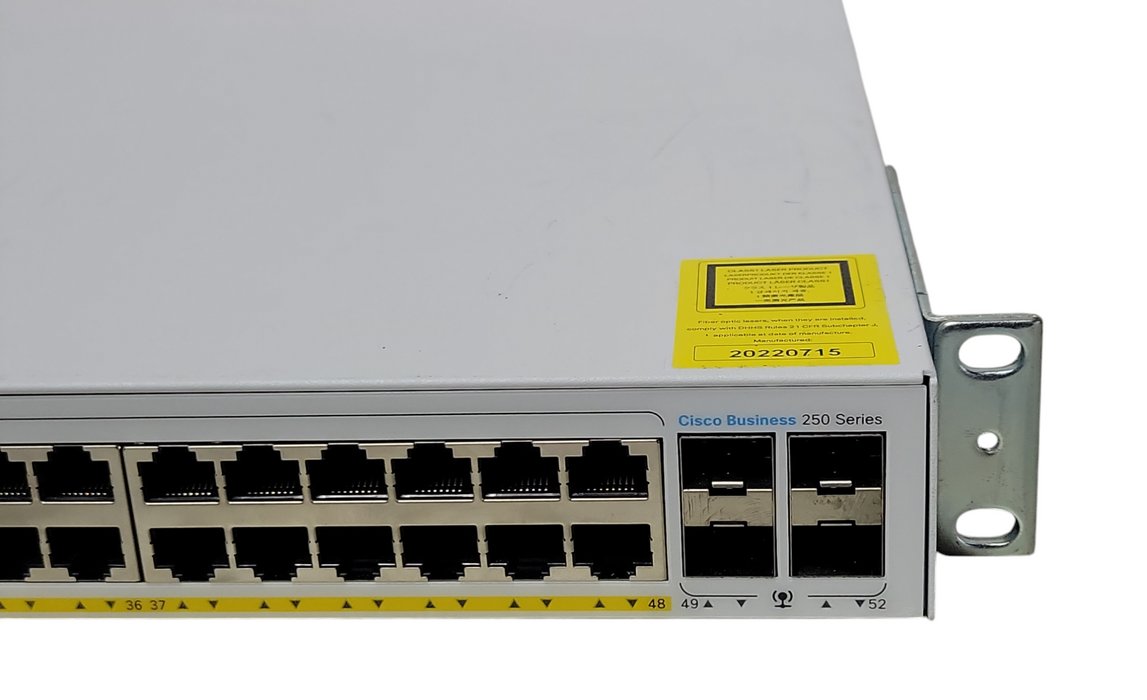 Cisco CBS250-48PP-4G 48-Port Gigabit PoE Smart Switch CBS250-48PP-4G _