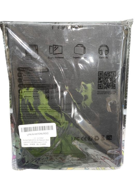 ProCase iPad 10th Gen 10.9" Case with Detachable Keyboard KBCASE03-Black