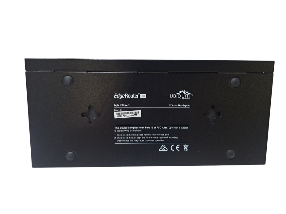 Ubiquiti Networks EdgeRouter Lite 3 Port Router ERLite-3 w/ Power Adapter )