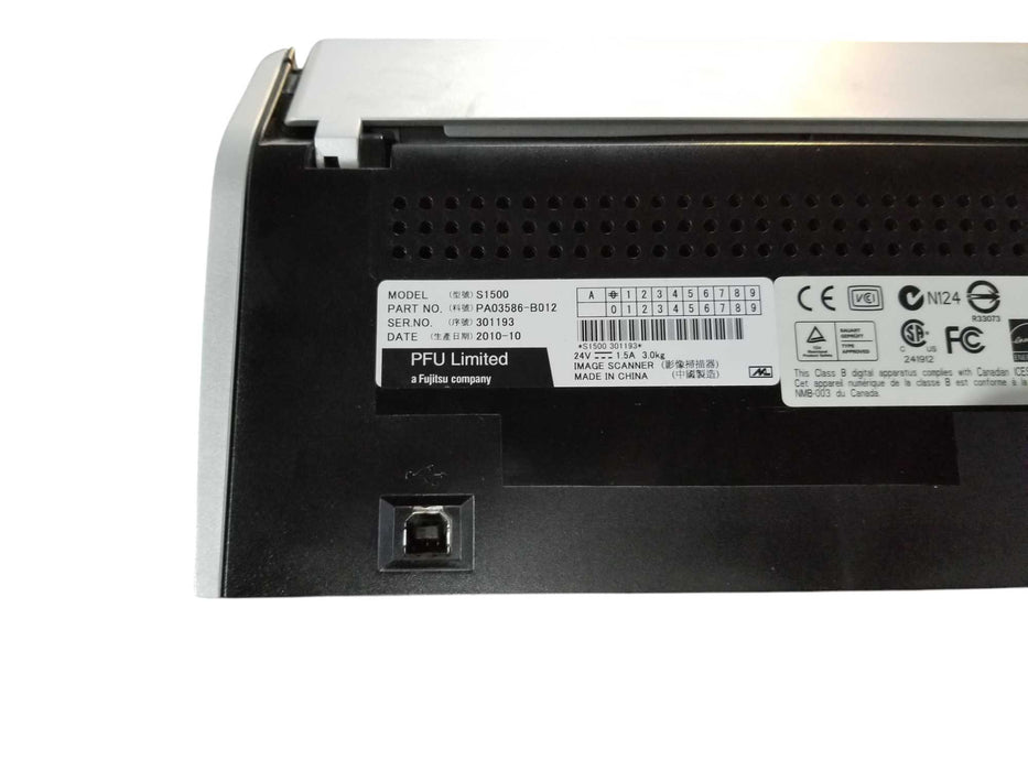 Fujitsu ScanSnap S1500 PA03586-B012 Document Scanner