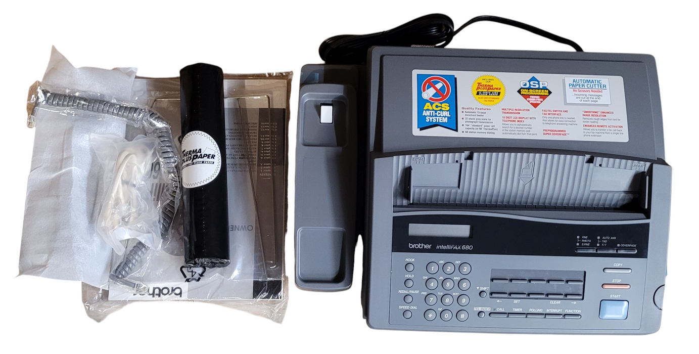 Brother IntelliFAX 680 Desktop Fax Machine