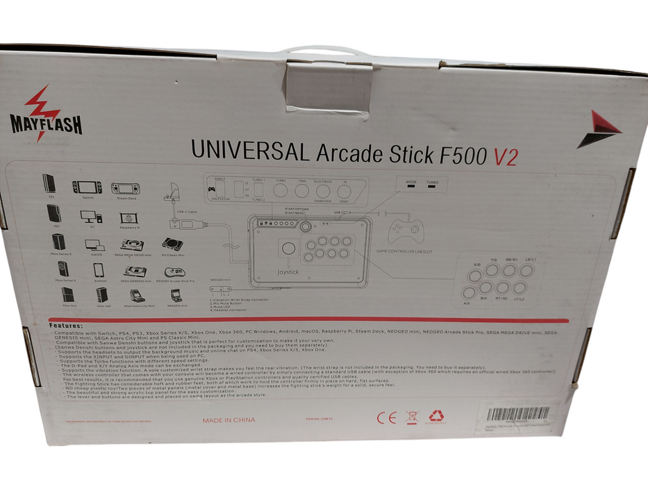 Mayflash Arcade Stick F500V2 For Switch,PS4,Xbox, Everything  =