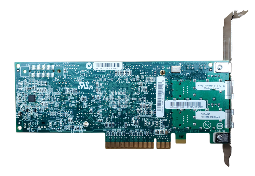 Dell Emulex Dual-Port 8GB SFP Host Bus Adapter Dell P/N: 0C856M