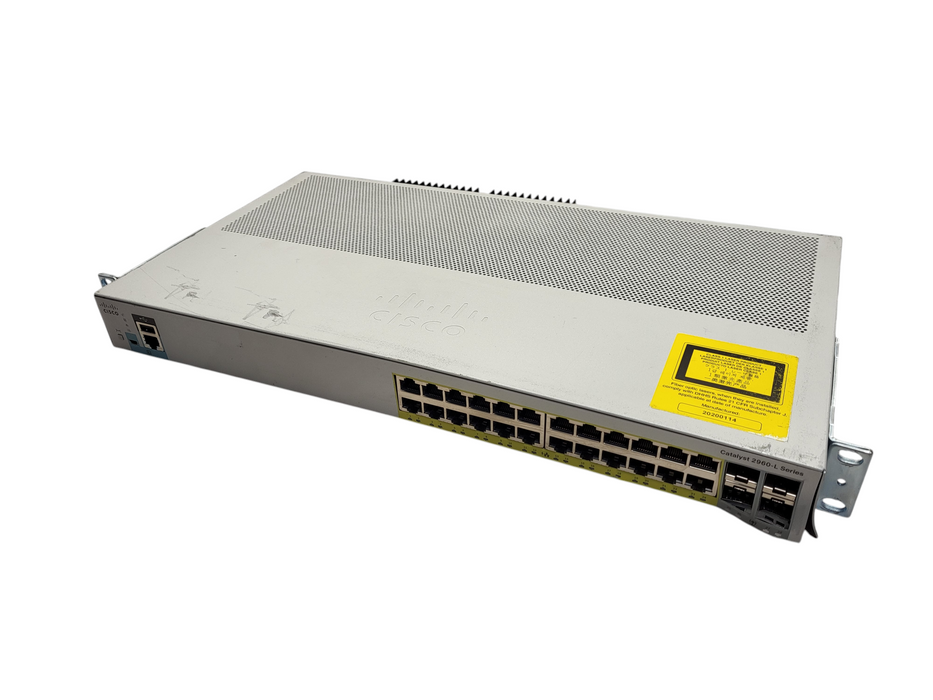 Cisco WS-C2960L-24PS-LL V01 | 24-Port Gigabit PoE+ Silent Managed Switch $