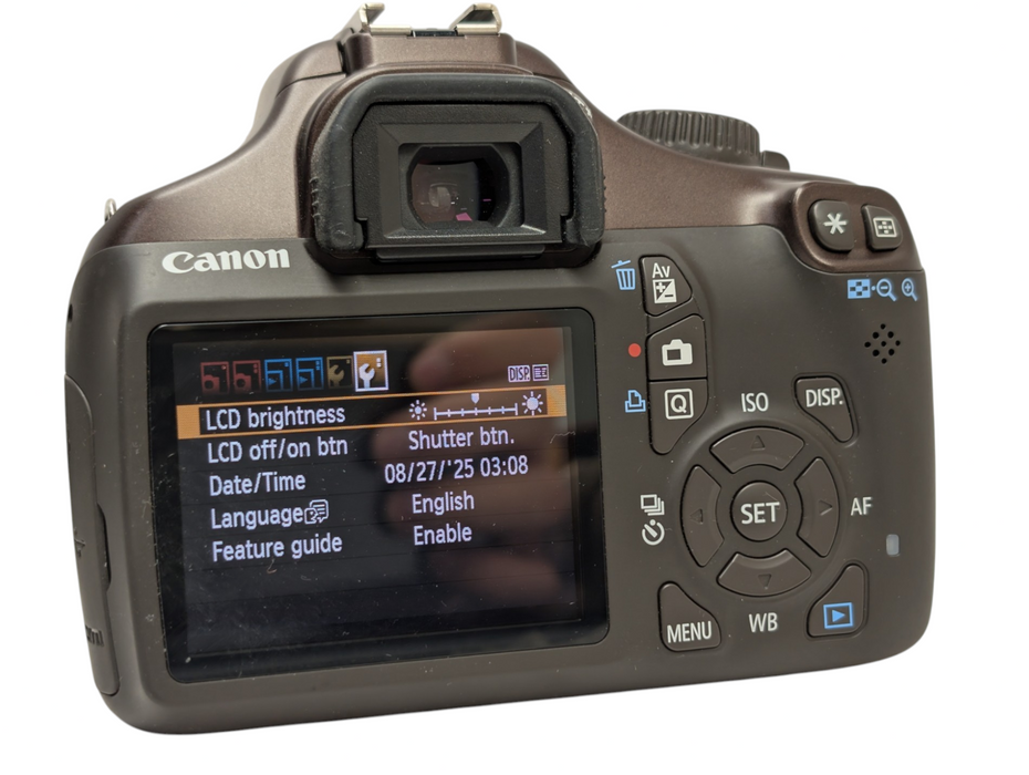 Canon EOS Rebel T3 12MP DSLR Camera Zoom Lens EF-S 18-55m 1:3.5-5.6 III  Q-
