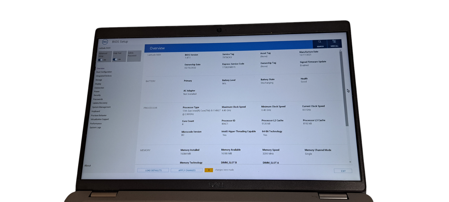 Dell Latitude 5420 Core i5-1185G7@3.0GHz vPRO 16GB RAM 512GB SSD|READ  Lap200