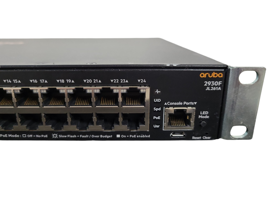 Aruba HP JL261A 2930F 24G PoE+ 4SFP Gigabit Switch !