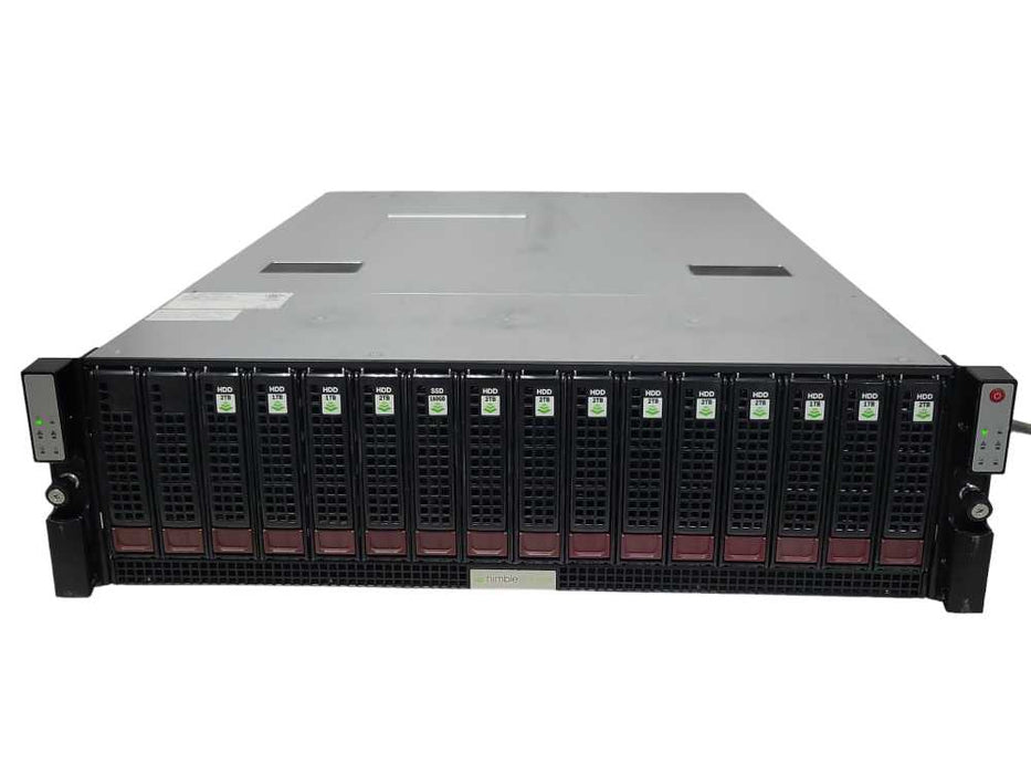 Nimble Storage Array ES1 storage 16x 3.5" HDD Trays, 2x Controllers, 2x PSU _