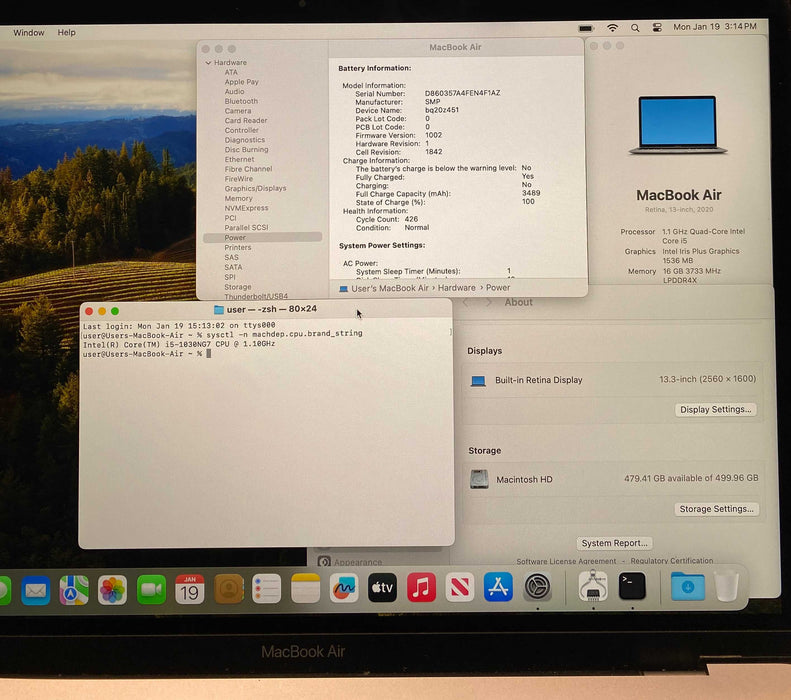 Apple MacBook Air 13' 2020 i5-1030NG7 16GB RAM 512GB SSD READ