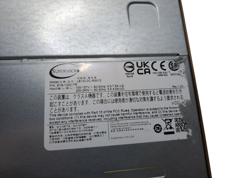 SuperMicro CloudDC SuperServer SYS-120C-TR X12DDW-A6 | Barebones )