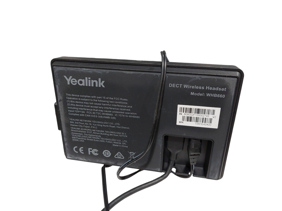 YeaLink DECT Wireless Headset Model: WHB660 Q=