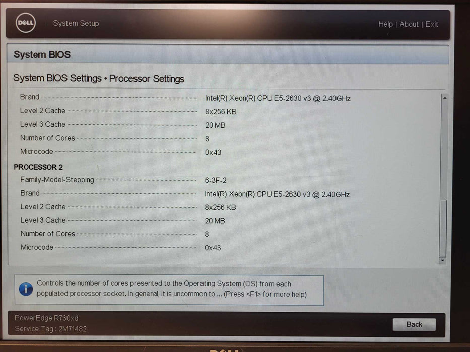 Dell PE R730xd - 2x Xeon E5-2630 v3 PERC H330 Mini 2x750W PSU No RAM Q$