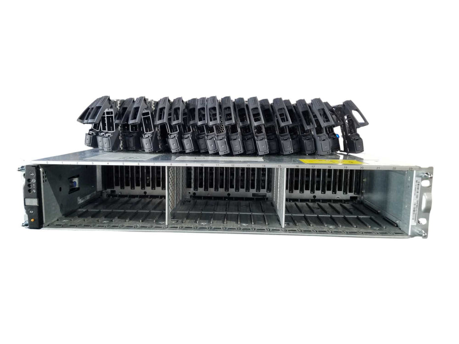 NetApp NAJ-1001 24-Bay w/ 2x IOM6 111-000190+B1 & 2x 750W PSUs / NO HDDs