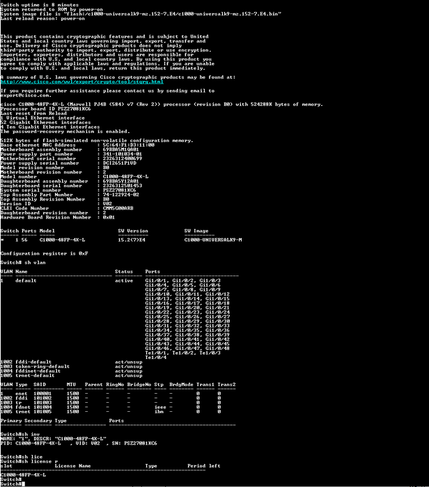 Cisco C1000-48FP-4X-L Network Switch 48 Gigabit Ethernet PoE 4 10G SFP+