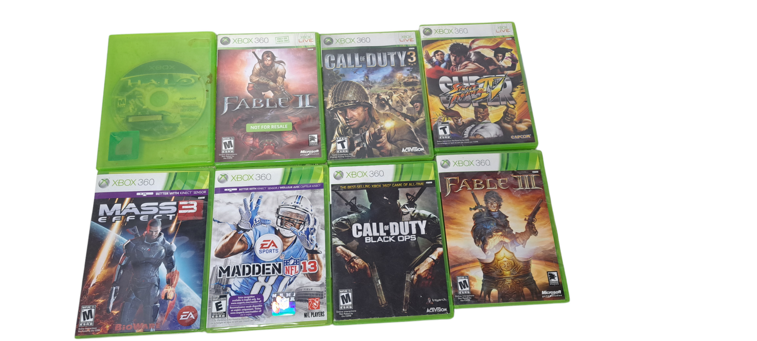 Xbox 360 Games Bundle of 8