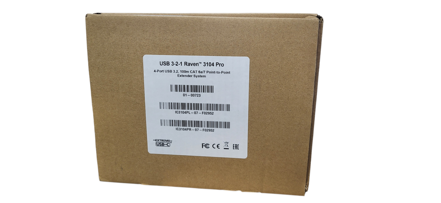 Icron USB 3.2 Raven 3104 Pro USB Extender Module 100m over Cat6a/7 Q
