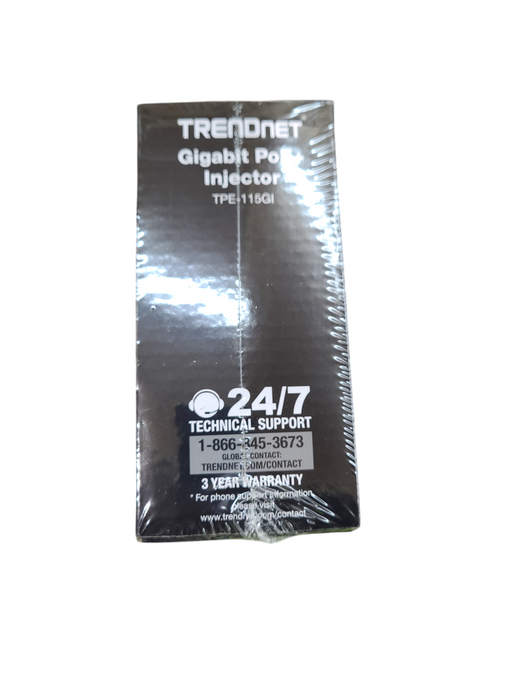 TRENDnet TPE-115GI /A PoE+ Full Duplex Gigabit Injector - New Sealed