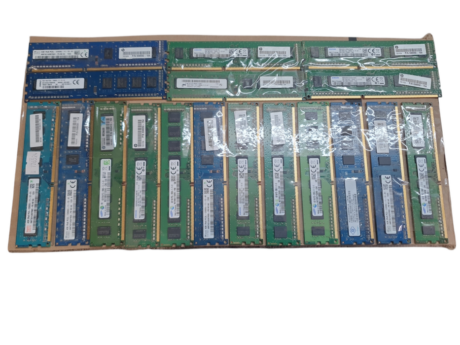 Lot of 90x Various brands DDR3 4GB, Desktop RAM