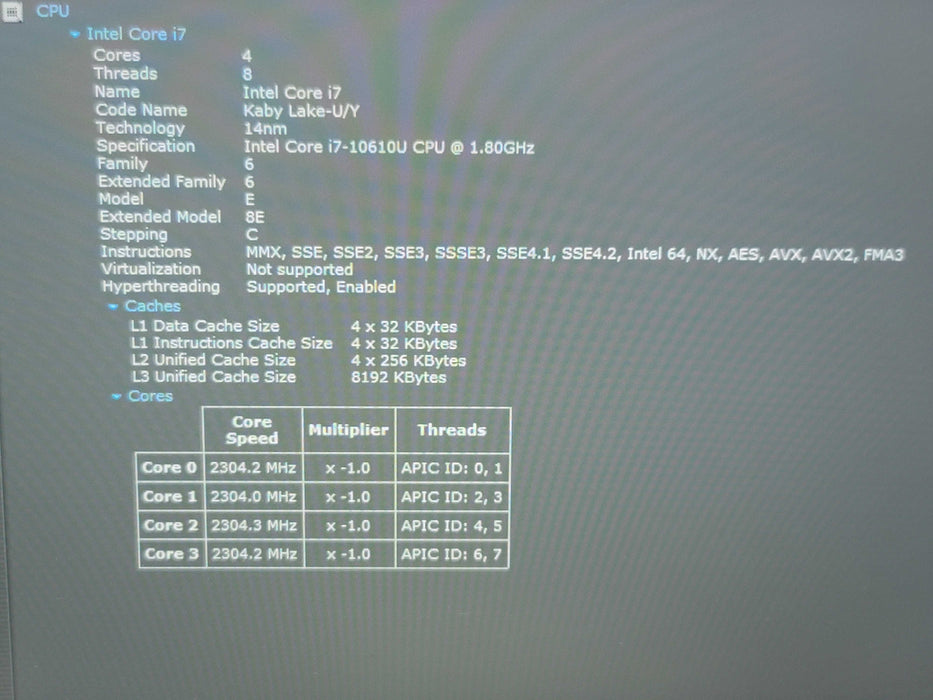 Lenovo ThinkPad T14 i7-10610U 32GB DDR4 256GB NVMe β Lap200