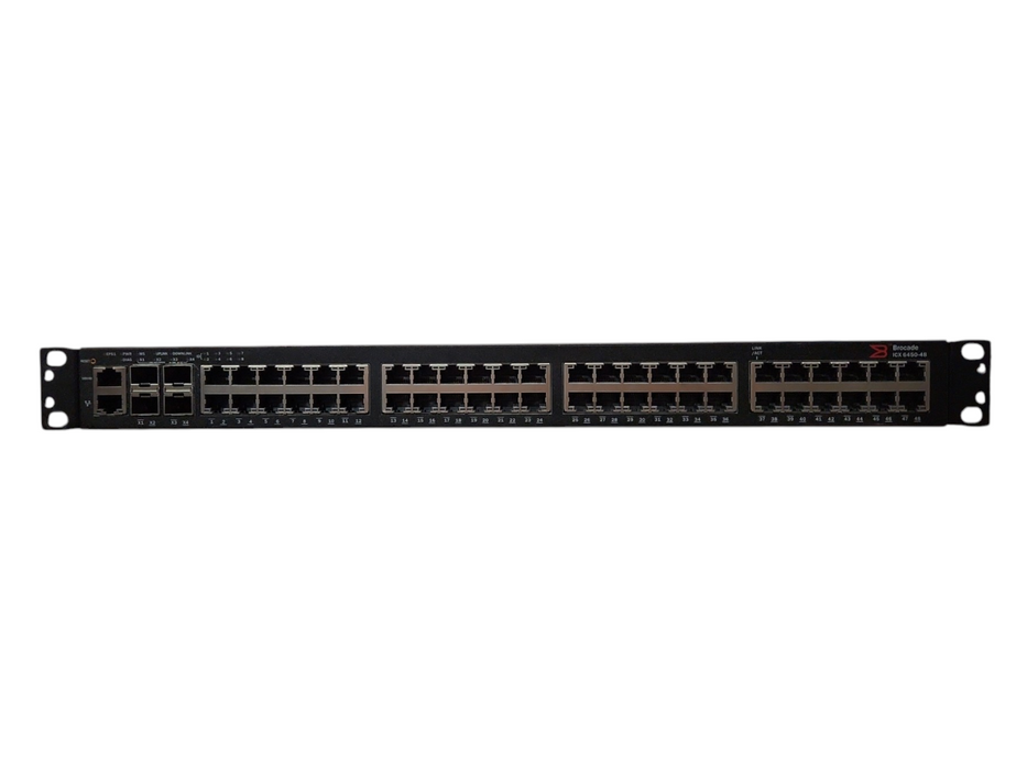 Brocade ICX6450-48 ICX 6450-48 Ethernet Switch, 48-Port Gigabit, 4-Port SFP+