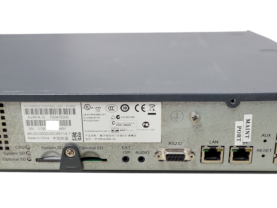 Avaya IP Office 500V2 Phone Control Unit 700476005, READ _