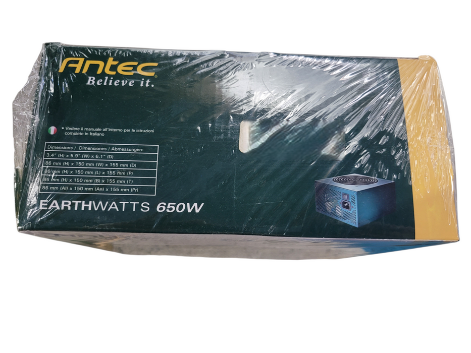 Antec EarthWatts Green 650W EA650Green ATX Power Supply 80+ Bronze