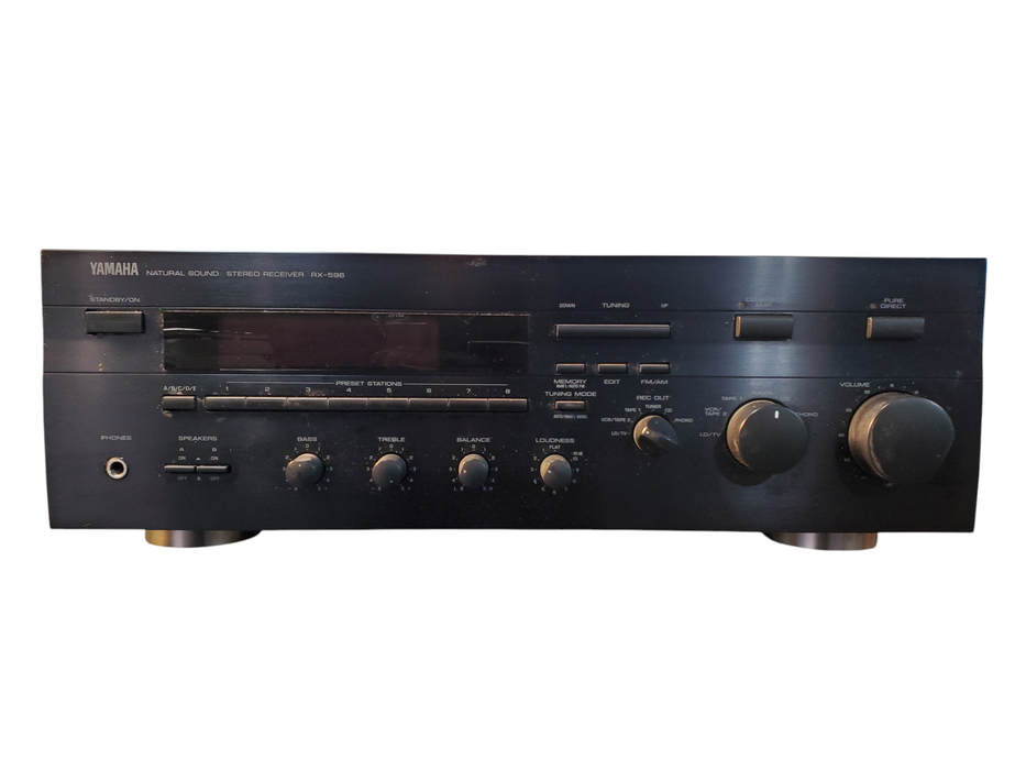 Yamaha RX-596 AM-FM Stereo Receiver Phono Input WITH Remote
