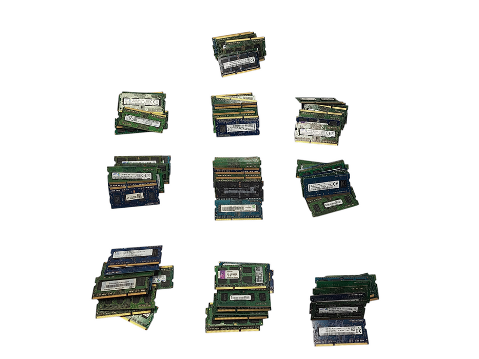 Lot of 100x Various Brands 4GB PC3/PC3L SODIMM (Laptop RAMs)  Q$
