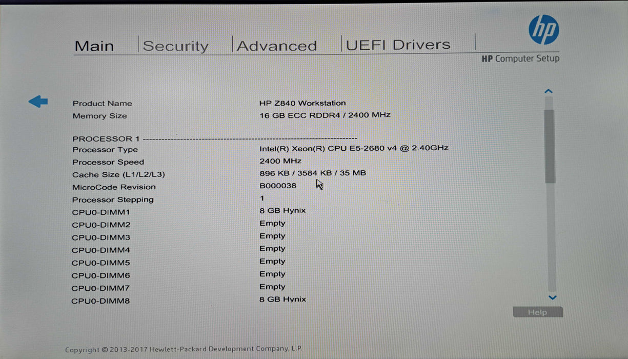 HP Z840 Workstation | Xeon E5-2680 v4 @2.40GHz, 16GB DDR4, W7100, 1125W )