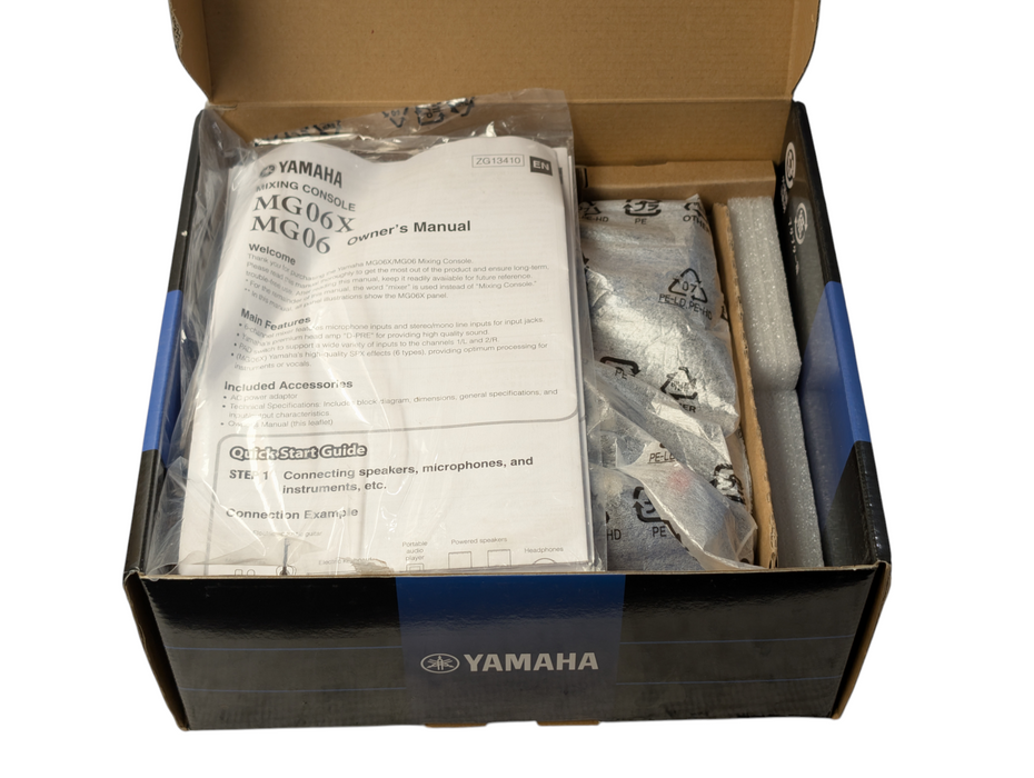 YAMAHA MG06X 6 Channel Mixer ZC80160 -
