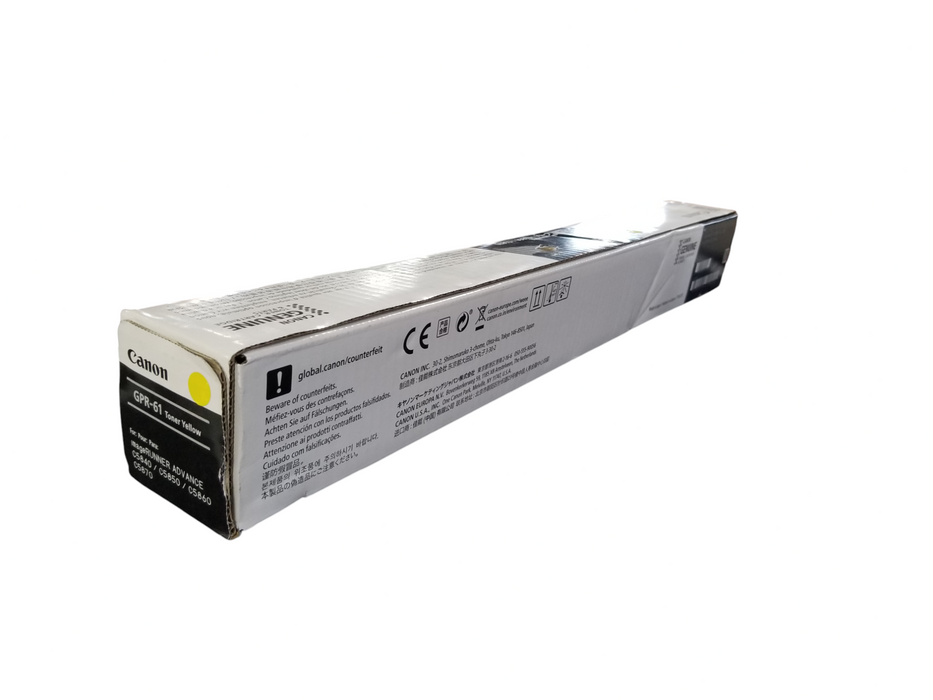 Canon GPR-61 Toner Genuine New OEM Sealed Box - Yellow / For C5840/50/60/70 Q