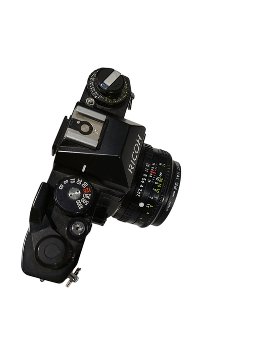 Ricoh KR-5 Super Film Camera with Kenko Skylight 1A 52mm Lens  =